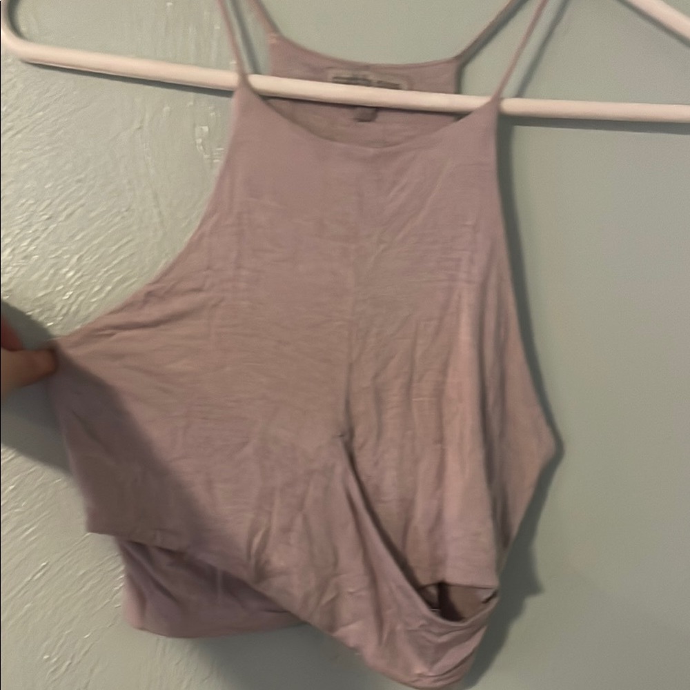 Charlotte Russe Pink Sleeveless Crop Tank Top